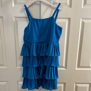 ARULA Blue Tiered Ruffle Sundress